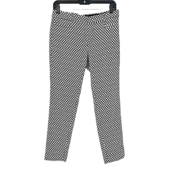 2/$30 Banana Republic - Sloan Fit Black & White Geometric Print Pants - Picture 1 of 8